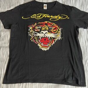 Ed Hardy Black Tiger T-shirt